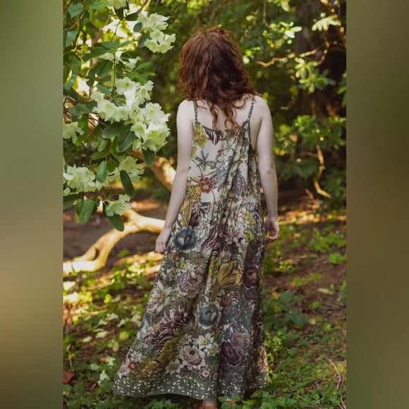 ⭐️Market of Stars⭐️ Love Grows Wild Vintage Style Boho Artisan Dress with Bees