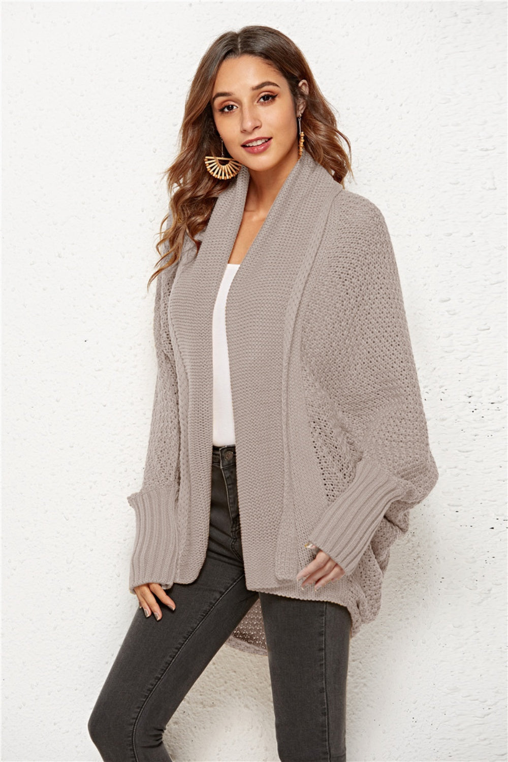 Angel Wings Open Front Batwing Sleeve Cardigan