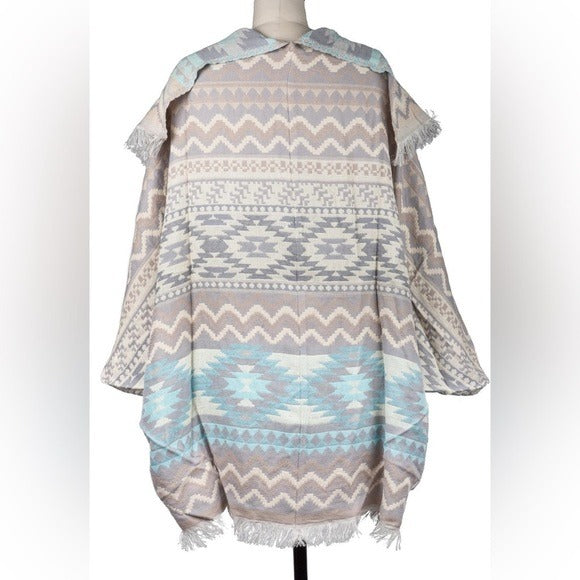 SAACHI Anthropologie - Aztec Cocoon Woven Kimono