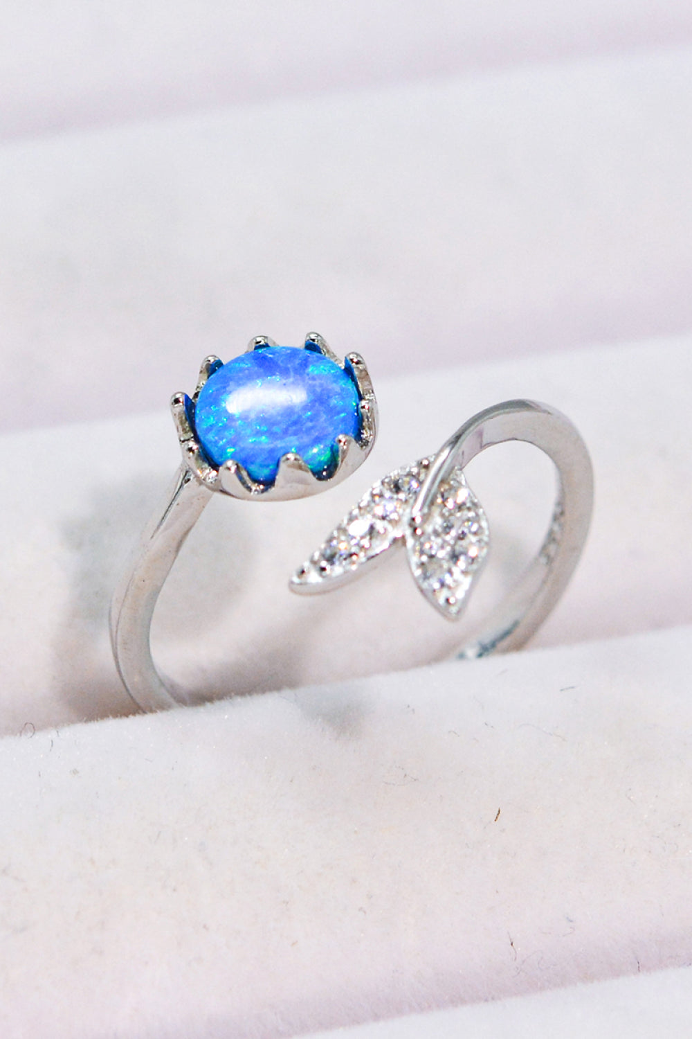 Opal Fishtail Bypass Ring