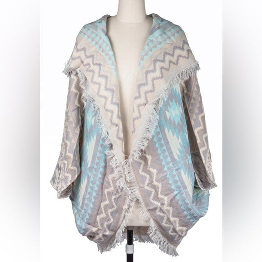 SAACHI Anthropologie - Aztec Cocoon Woven Kimono